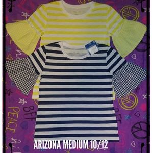 NEW~ SET OF 2 GIRLS YMEDIUM 10/12 ARIZONA TOPS